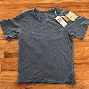 NWT FAHERTY sunwashed organic cotton blue horizon tshirt size 10